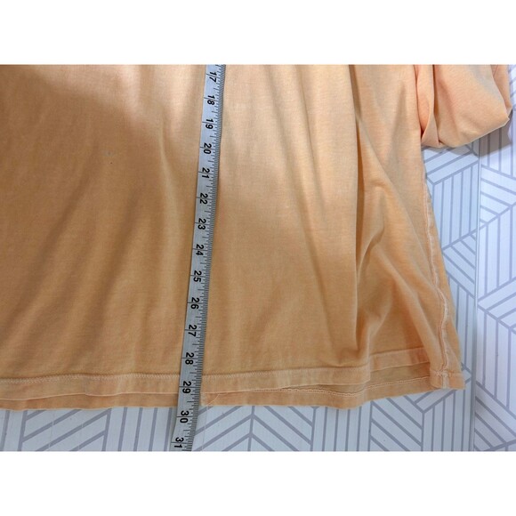 We the Free People Size Large Be Free Long Sleeve Relaxed Fit Tunic Top Orange - Picture 4 of 10